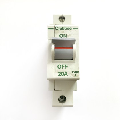Crabtree Polestar 603/20 20A 20 Amp MCB Circuit Breaker Type 3